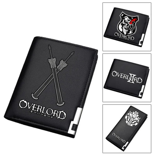 2019 NEW Fantasy Adventure Anime Overlord Men Short Wallet Pu Leather Long Purse Fashion Card Holder Student Money Bags