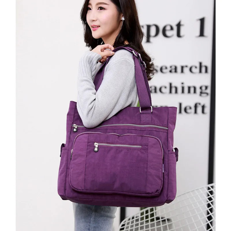 Canvas Handbag fashion Women's Shoulder Bag Leisure Messenger Bag light Crossbody Bags for Girls Ladies Bucket Bag High Quality