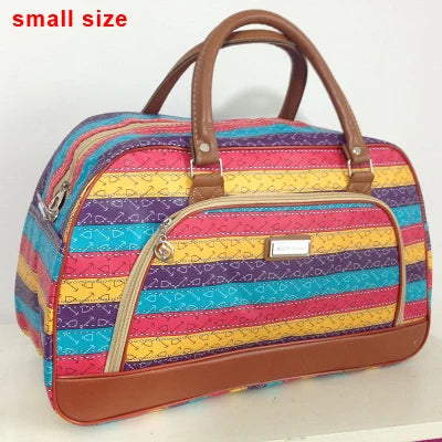 Women Travel Bags 2024 Fashion Pu Leather Large Capacity Waterproof Print Luggage Duffle Bag Casual Travel Bags PT1083