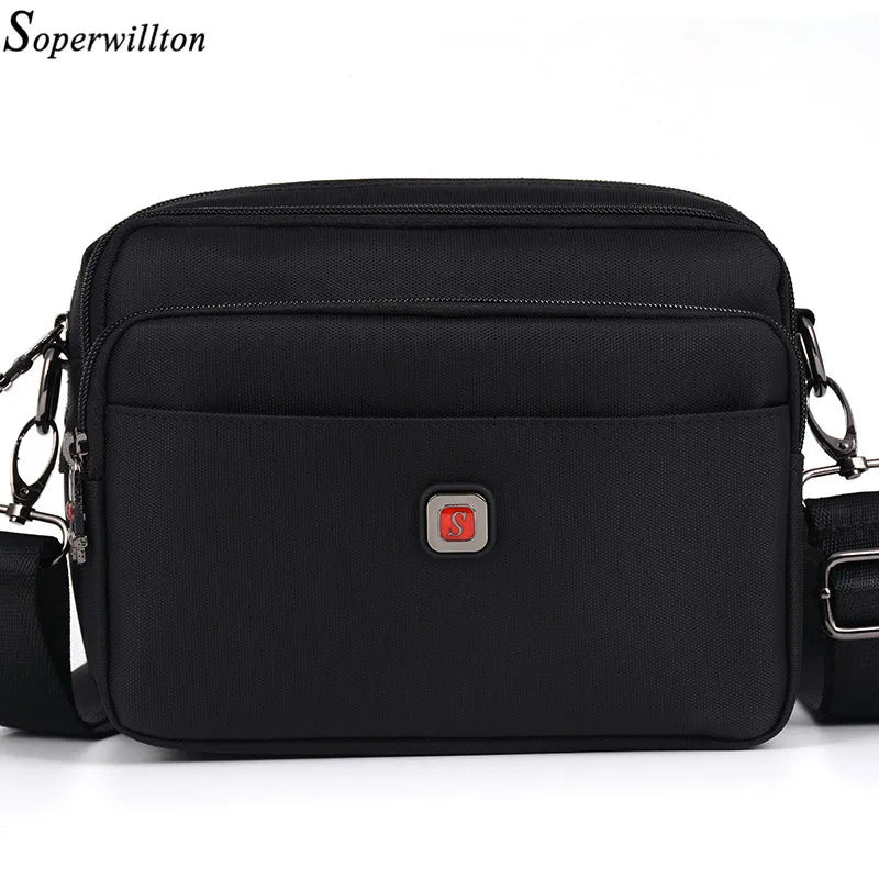Soperwillton Men's Bag Male Shoulder Bag Oxford Messenger Horizontal Bag Crossbody Man Famous Brand Design Bolsa Masculina #1053