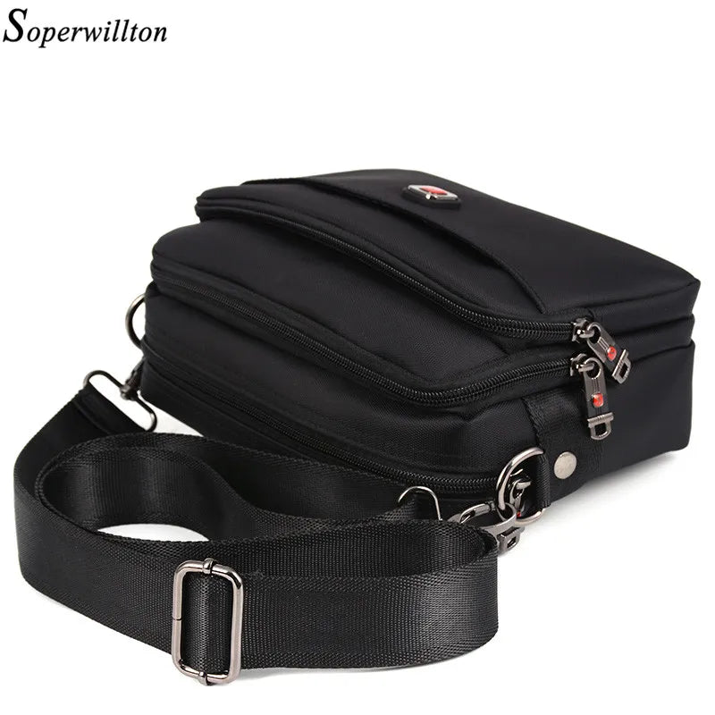 Soperwillton Men's Bag Male Shoulder Bag Oxford Messenger Horizontal Bag Crossbody Man Famous Brand Design Bolsa Masculina #1053