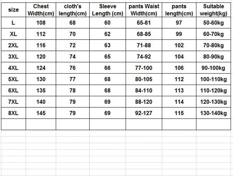 cotton men sweat suit set 8XL 9XL Spring Autumn leisure sports men big size sweatsuits men's sportswear oversized jogger suits