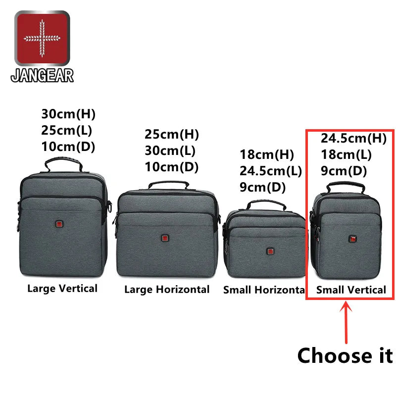 JANGEAR Men Lightweight Nylon Bags Casual Shoulder Bag Travel Tote Waterproof Shoulder Bags Mens Business Horizontal Handbag