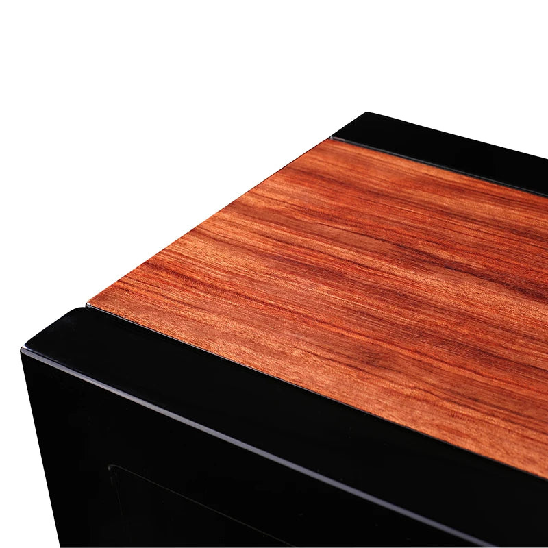 Embers Wooden Watch Winder 9 Watches Box Storage Collect Vertical Shaker Mechanical Watch Winding Touch Screen With Fingerprint