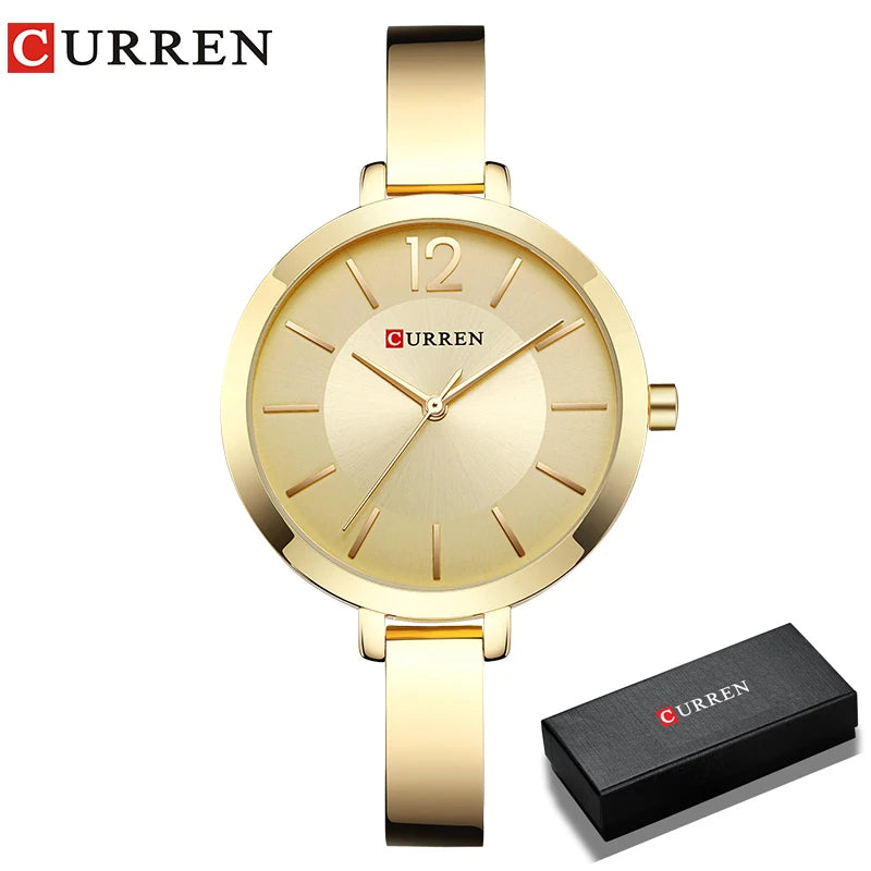CURREN Watch For Women 9012 Top Brand Luxury Quartz Clock Casual Fashion Ladies Wristwatch Lady Clock Relogio Feminino