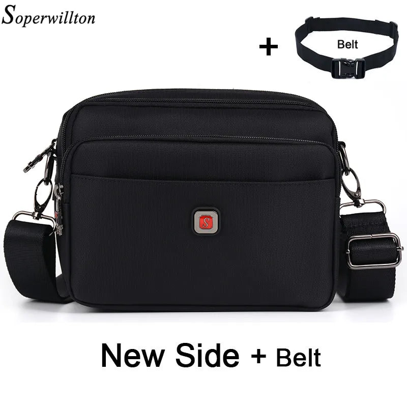 Soperwillton Men's Bag Male Shoulder Bag Oxford Messenger Horizontal Bag Crossbody Man Famous Brand Design Bolsa Masculina #1053