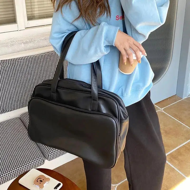 White Big Tote Bags for Women Crossbody Bag Fashion Trend Shoulder Bag Female Large Capacity PU Leather Shopper Handbags Sac