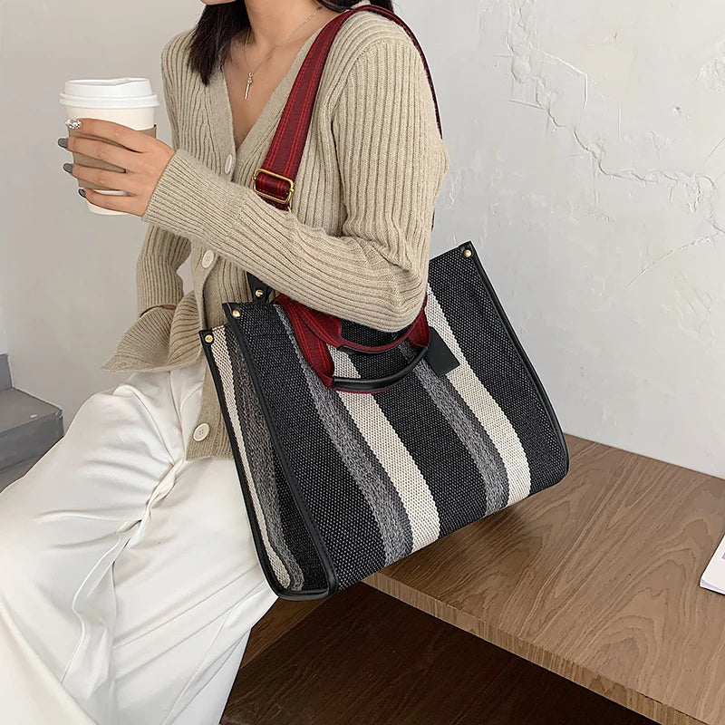 Canvas Women Canvas Handbags Shoulder Bags Large Capacity Ladies Crossbody Bags for Women Fashion Female Tote Messenger Bag New