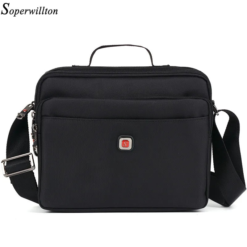 Soperwillton Men's Bag Male Shoulder Bag Oxford Messenger Horizontal Bag Crossbody Man Famous Brand Design Bolsa Masculina #1053