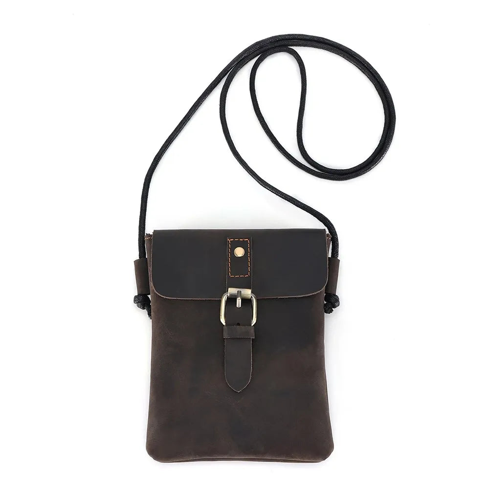 JOYIR Genuine Leather Crossbody Bag for Men Small Messenger Bags for Phone  Pouch Cigarette Case Luxury Casual Shoulder Bag New