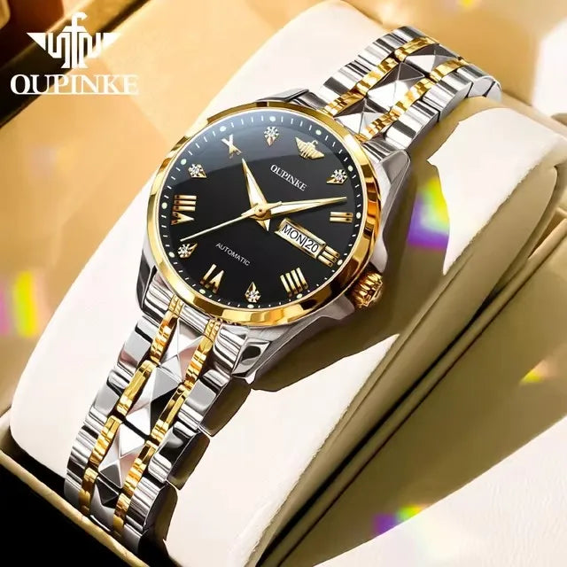 OUPINKE 3171 Women's Watches Fashion Tungsten Steel Sapphire Brand Waterproof Automatic Mechanical Watch Elegant Watch Women