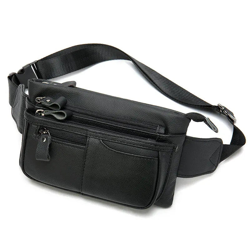WESTAL Men's Waist Bags Genuine Leather Men's Belt Bag Fanny Pack Male Waist Pack Money Belt Hip Bag Man Belts Pouch Bags 8953