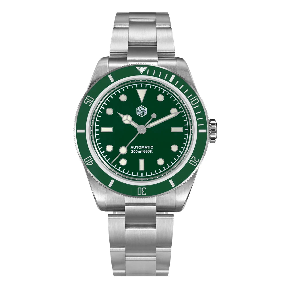 San Martin SN004 Upgraded 38mm 6200 Diver Watch for Men 6200 NH35 Automatic Mechanical Watches Luxury Sapphire Waterproof 200m