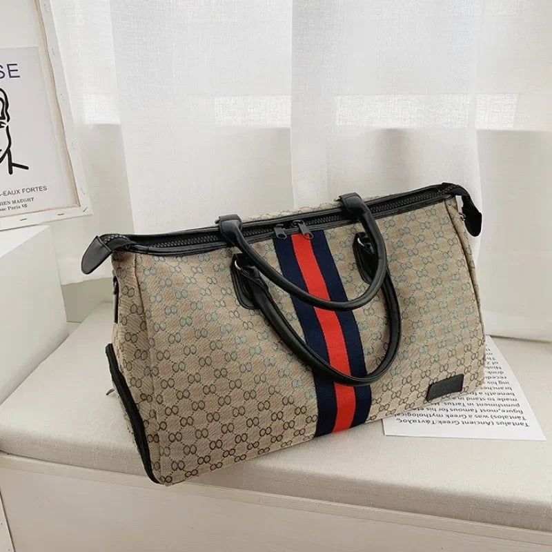 High Capacity Handbag Women Shoulder Bag Portable Multifunctional Lightweight Fashion Simple Work And Travel