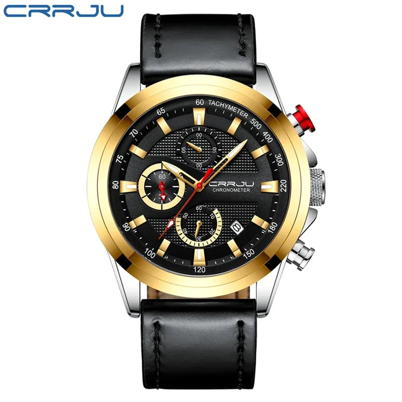 Top Brand Men's Watches Luxury Square Quartz Wristwatch Waterproof Luminous Chronograph Watch for Men Date Clock