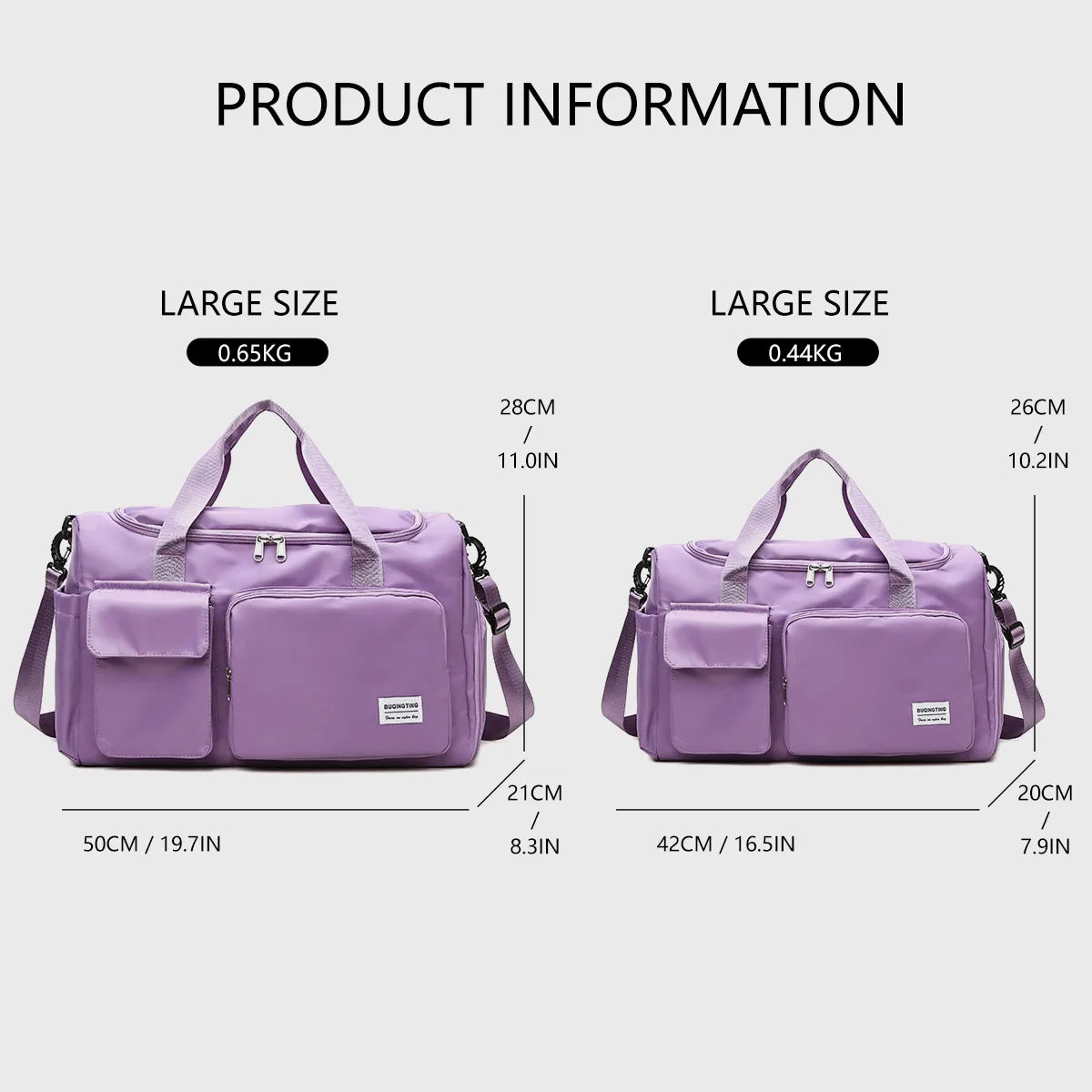 Unixinu Carry on Travel Bag Large Capacity Weekender Overnight Duffle Bags with Shoe Compartment Sports Fitness Bags for Women