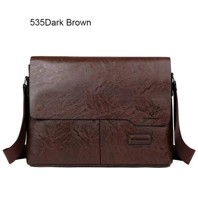 Men Shoulder Bag For IPAD Leather Business Handbag Men Messenger Bag Large Side Sling Bag Fashion Man Crossbody Briefcase