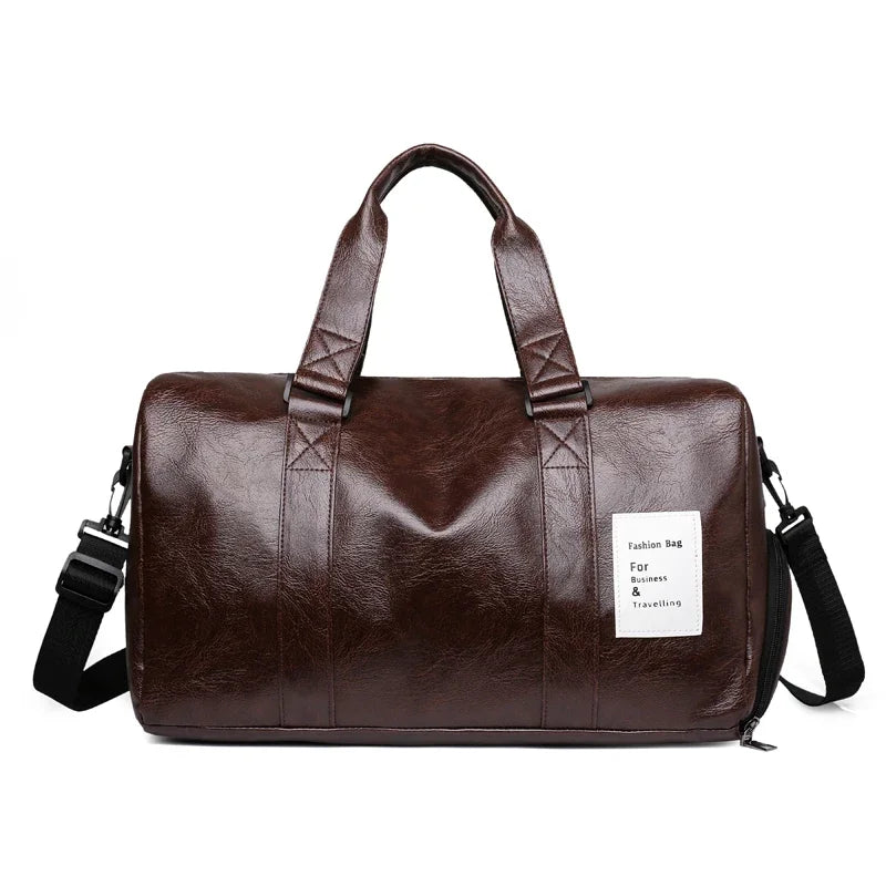 Waterproof Short Travel Handbag Training Fitness Bag Solid Color Dry And Large-capacity Wet Separation Pocket Handbag