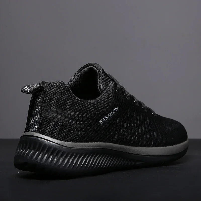 Men Sneakers Summer Breathable Walking Shoes 2024 New Lightweight Sport Shoes High Quality Mesh Knit Tennis Shoes Large Size 45