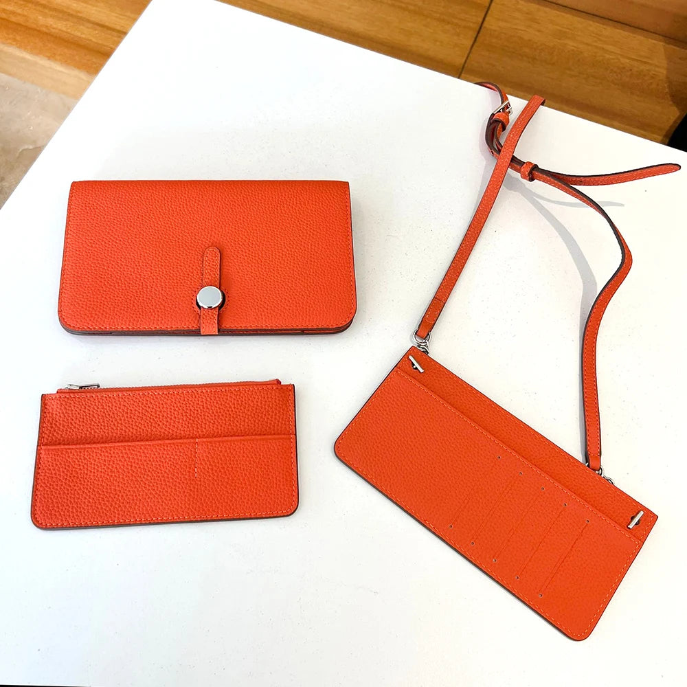 Luxury Design Women Crossbody Bag Custom Name Phone Wallet Handbag Arab Personalize Letters Genuine Leather Female Clutch Bag