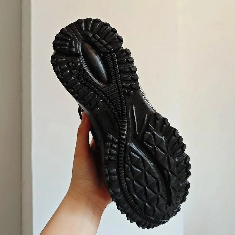 Fashionable Men's Sports Shoes Soft Elastic Breathable Lightweight Flexible Flat Shoes  Versatile for Daily Use Trendy Men Shoes