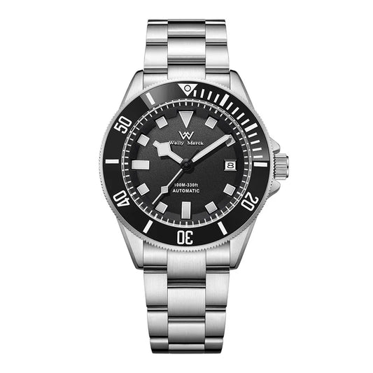 WM Watch Automatic Mechanical Watch Men Miyota8215 100M Water Resistant Business Casual Luminous Man Welly Merck Watches WM085