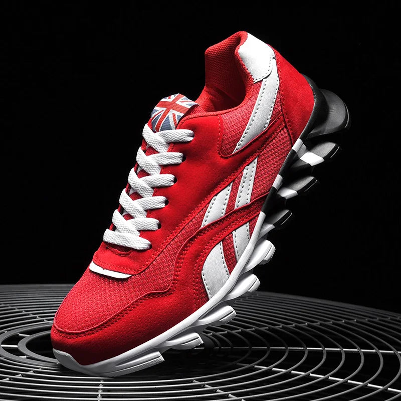 Men Sports Running Shoes Marathon Air Cushion Breathable Lightweight Mens Outdoor Hiking Athletic Nonskid Blade Sneakers Jogging