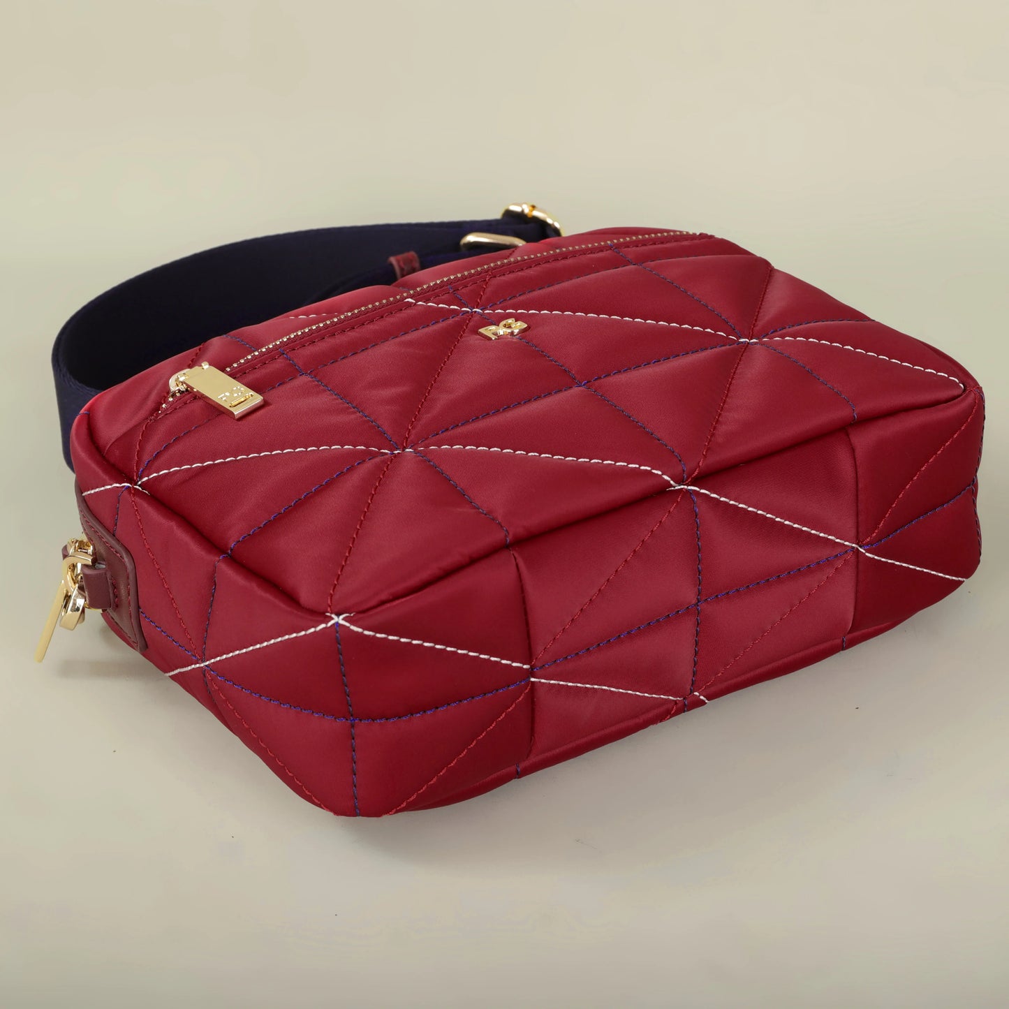 PG nylon fabric multi-functional waterproof folding new design fashion square crossbody bag