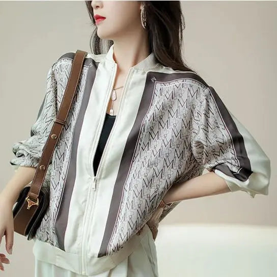New Sunscreen Shirt with Spring and Autumn French Chic Casual Korean Loose Top