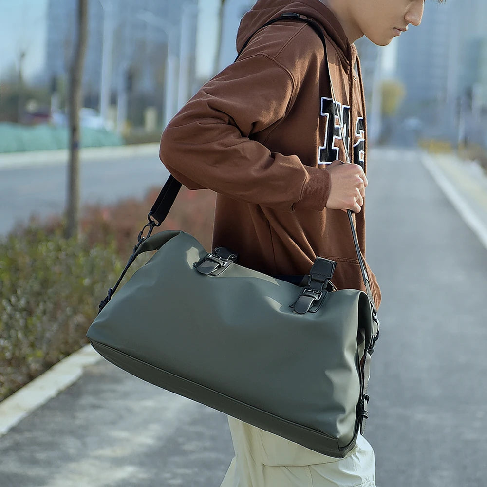 Men’s Duffle Bag Travel Duffel Bag Durable Sports Bag Stylish Handbag for Gym Weekend Trip Daily Use
