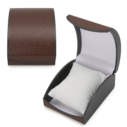 Watch Display Box Jewelry Storage Organizer Case Decor Gift 10.5X8X5.8CM Man Leather Flannel Watch Box Gift 4 Colors