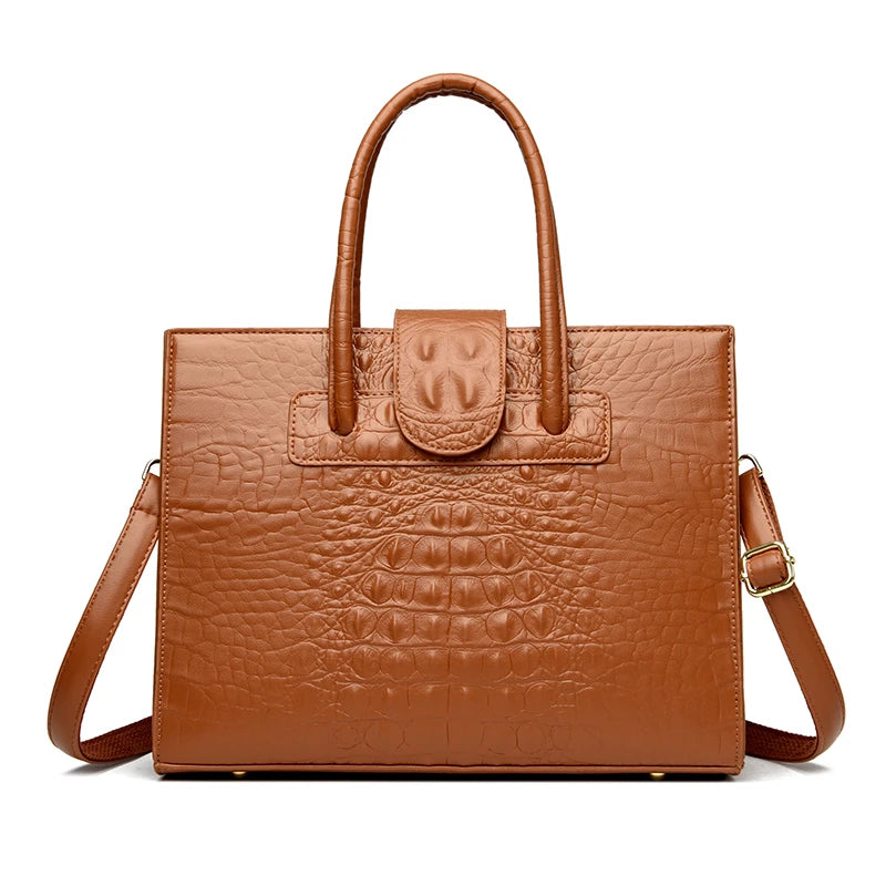 Women's crocodile PU Leather Handbags Ladies Large Tote Bag Female Shoulder Bags Bolsas Femininas Fashion Crossbody Bags Purse