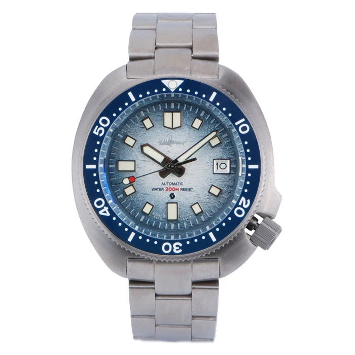 HEIMDALLR Turtle Men Diver Watch Titanium Case Sapphire Crystal NH35 Automatic Movement Mechanical Wristwatches Waterproof 20Bar