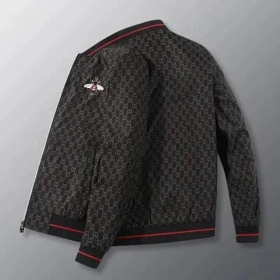 Men's Trendy Slim Fit Embroidered Blazer Casual Printed Top For Spring Autumn New Style Baseball Collar Middle Youth