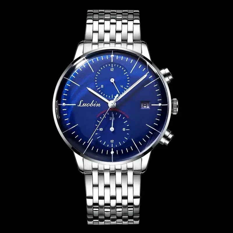 42mm Classic Fashion Quartz Watch Chronograph Calendar Luminous Waterproof Stainless Steel Mens Quartz Watch Luxury Watch Custom