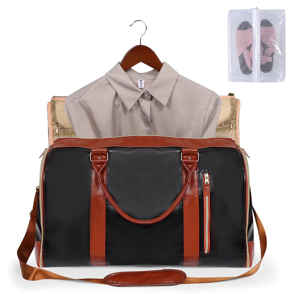 New Foldable Handbag Women's Travel Clothes Totes Large Capacity Luggage Handbag Sport Outdoor Fitness Multi Function Organizer