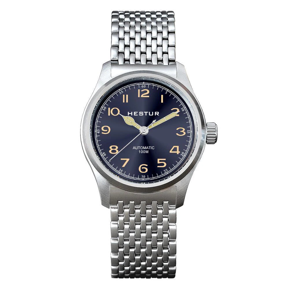 Automatic Mechanical Watch Pilot Men's 38mm Minimalist Style Custom Dial Calendar Super Luminous Murphy reloj hombre Miyota 8215