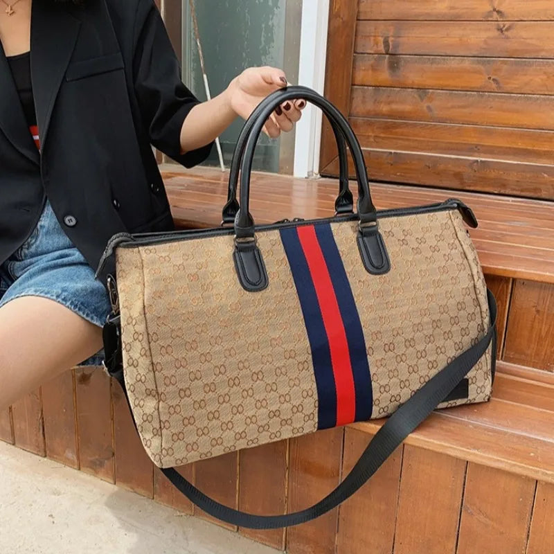 High Capacity Handbag Women Shoulder Bag Portable Multifunctional Lightweight Fashion Simple Work And Travel
