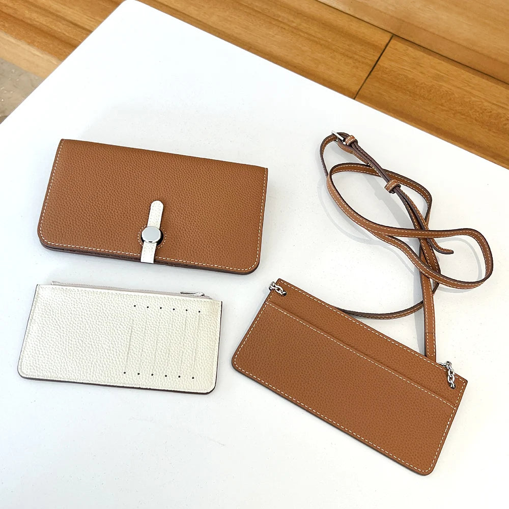 Luxury Design Women Crossbody Bag Custom Name Phone Wallet Handbag Arab Personalize Letters Genuine Leather Female Clutch Bag