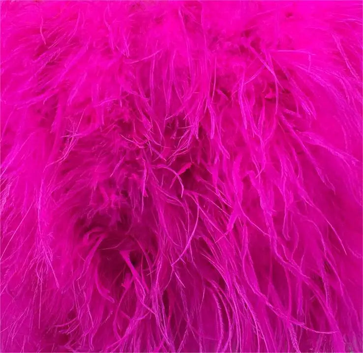 Luxurious Furry Ostrich Feather Jacket, Peach Fuzz Fashion, Wedding Party, Concert, Bride B230408, 2024