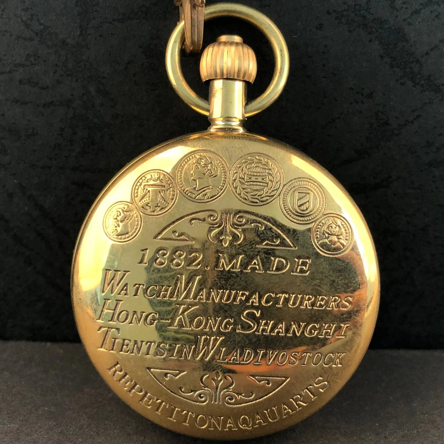 Antique Vintage 1882 Made Watch Manufa Cturers Pocket Watches Personalised Steampunk Pendant Clock with Chain Half Hunter