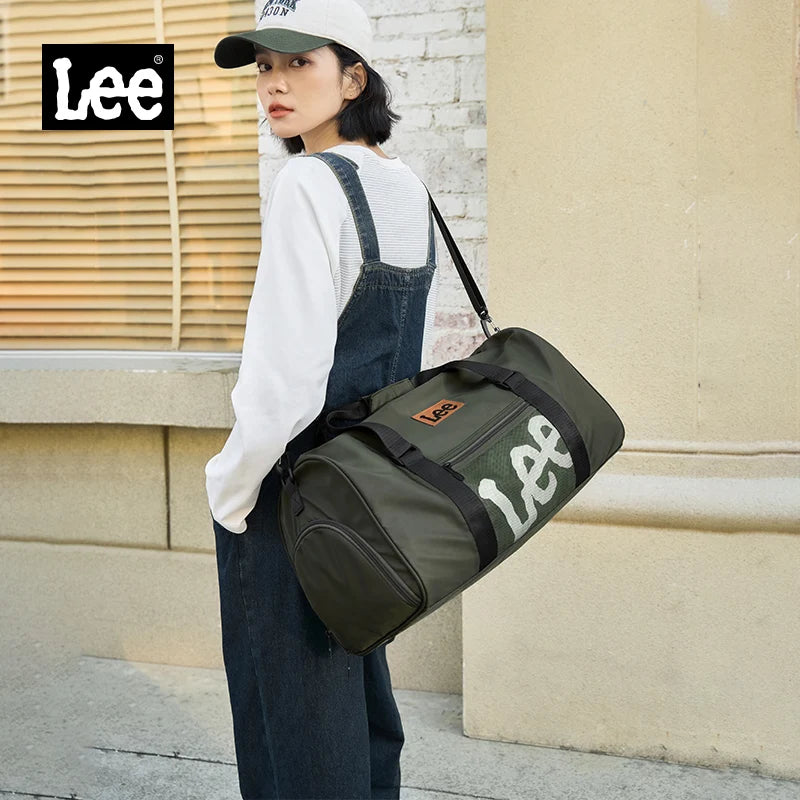 LEE Smart Gym Duffel Bag with Shoe Compartment Dry Wet Bag Men Women Waterproof Large Size Sport Training Luggage Travel Bag