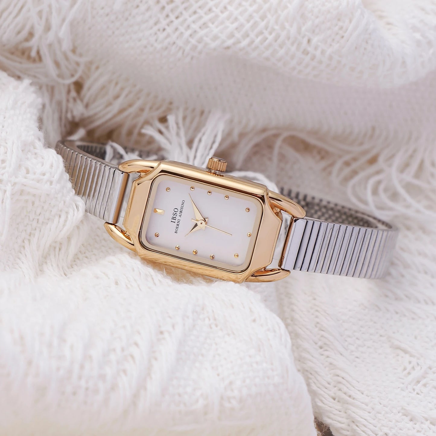 IBSO New 2025 Women Luxury Quartz Watch 3ATM Japanese Seiko Quartz Movement Stainless Steel Strap For Fashion Ladies Watch #6688
