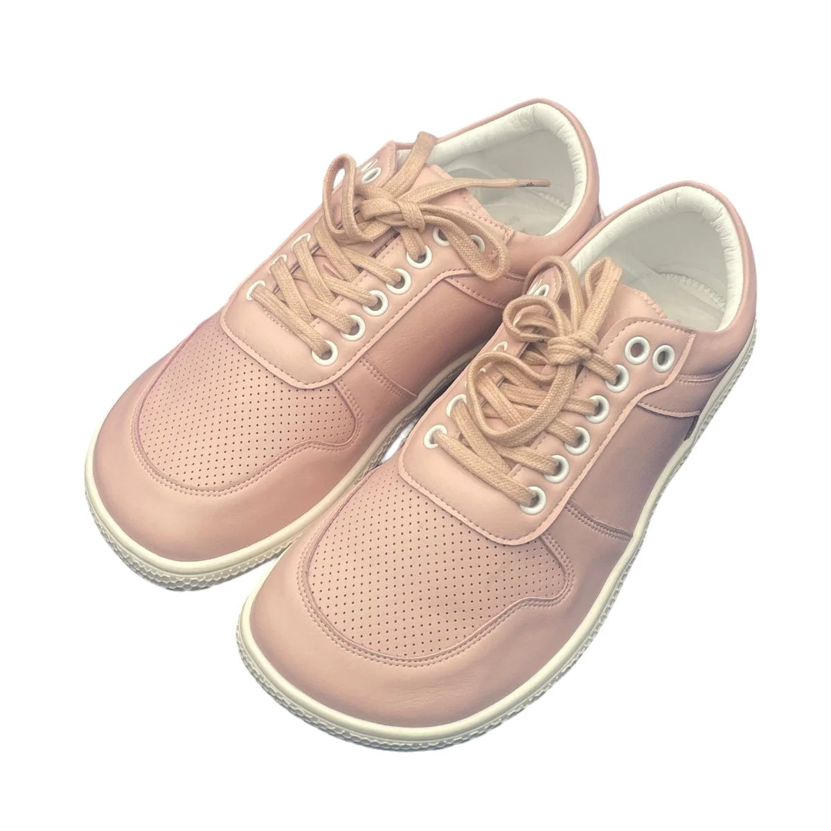 Tipsietoes 2025 Barefoot Genuine Leather Sneaker For Women Men Flat Soft Zero Drop Sole Wider Toe Box Flexible Light Weight