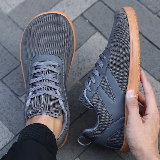 Men's Minimalist Barefoot Shoes with Zero Droplet Sole Wide Edition Fashion Sports Shoes Low Cut Walking, Running, Slow Running