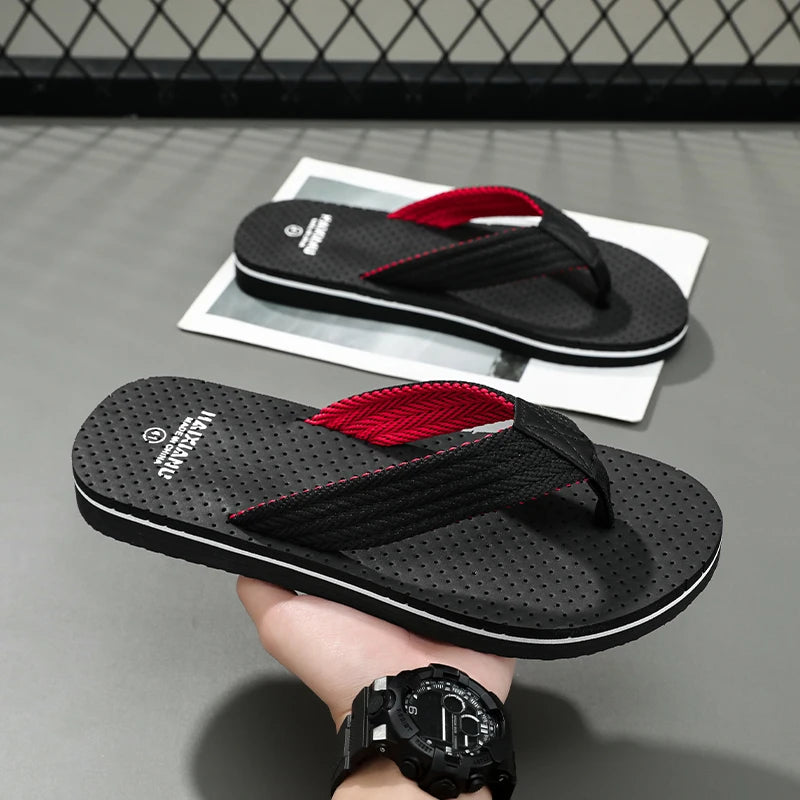 New Sandals Shoes Men Summer Men Flip Flops High Quality Beach Sandals Anti-slip Zapatos Hombre Casual Shoes 2025 Man Slippers