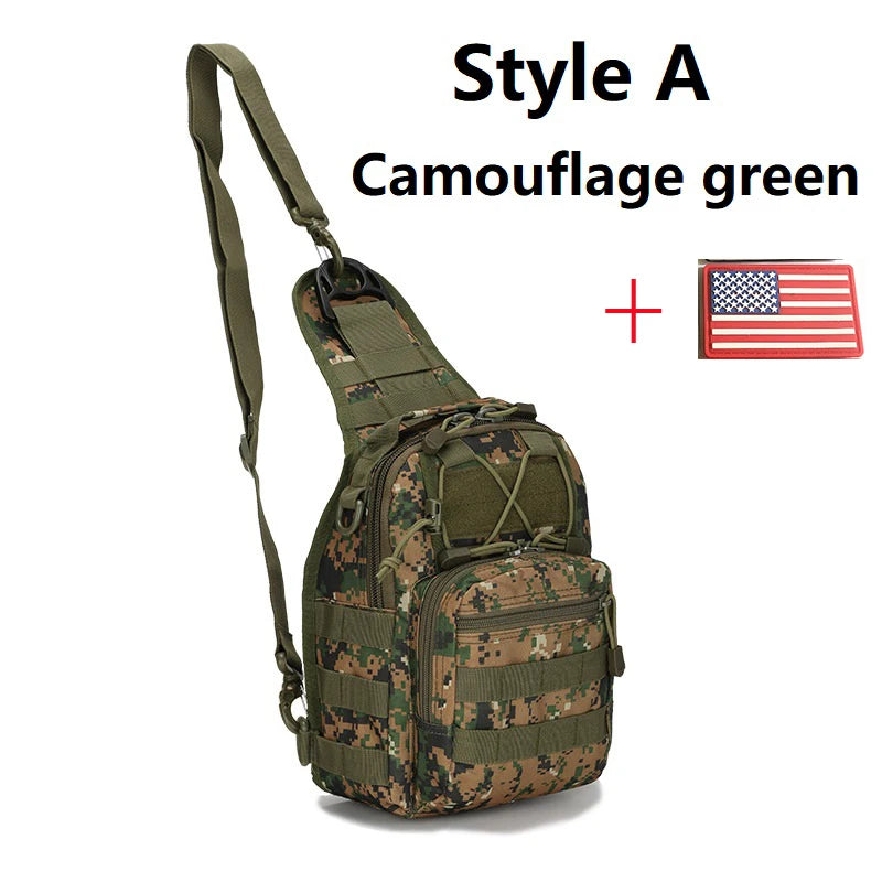 Sling Backpack Molle Waterproof Rucksack Bag Shoulder Bags Hiking Camping Travelling Backpacks Chest Bags
