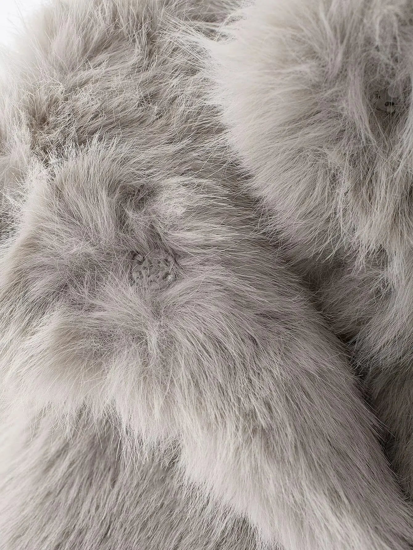 European and American style winter new fashion all-match lapel faux fur jacket