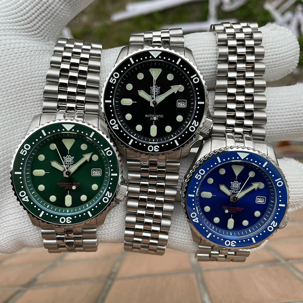 Steeldive SD1973 Men's watch Dive Watch Automatic Mechanical Men's watch NH35 V2 Bracelet 41mm Diver watch men watches