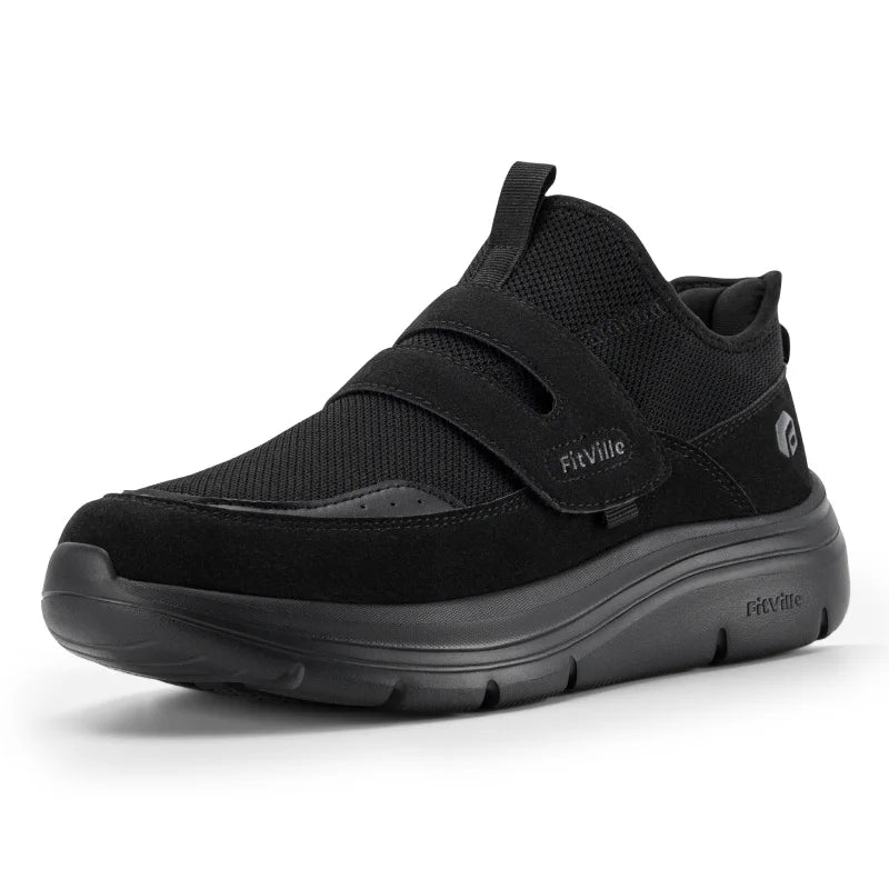 Fitville MEN'S sports shoes wide 2e hands-free walking shoes outdoor fitness running lightweight breathable with arch support